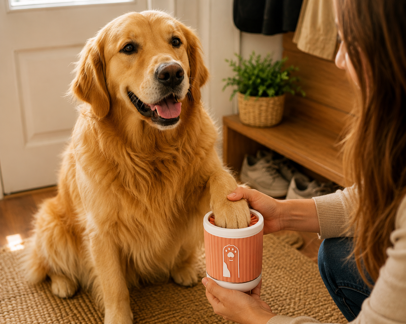 PawClean Pro™ dans un intérieur après une promenade